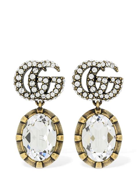 gucci gg marmont earrings|gucci multi stone earrings.